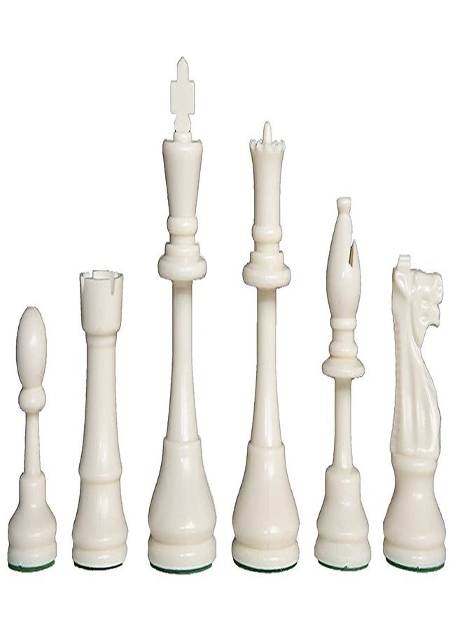 TOPTEAM Top Team Chess Coin/Goti Set of 32 Plastic Pieces, Chess Coins, Black & White Colour - Light Weight Plastic Chess goti (Pack of 1) - Image 4